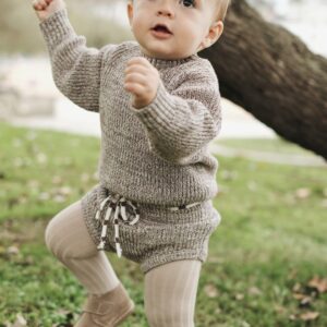 Set de algodón tejido que incluye jeysey y ranita.